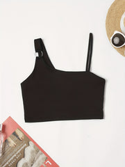 Asymmetrical Straps Cami Top Women's Lingerie