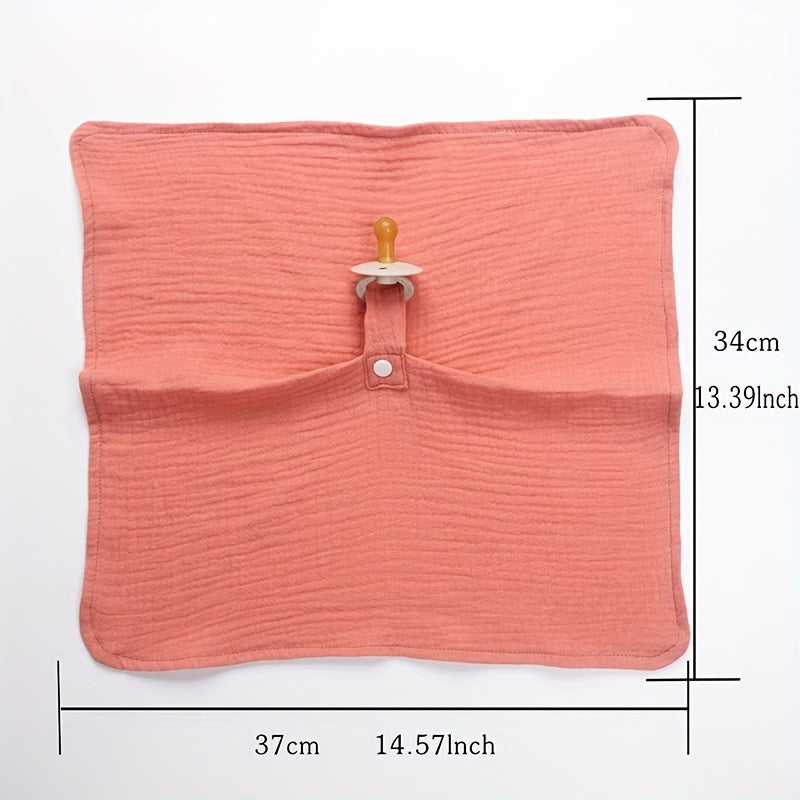 Kids' Red Cotton Comfort Towel w/ Pacifiers - High Temp Disinfection