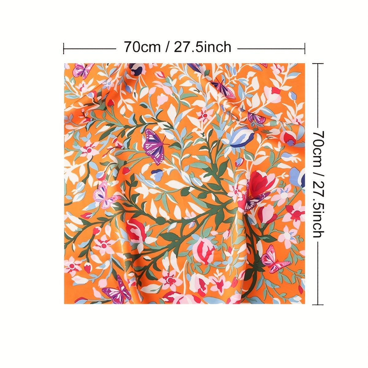 Boho Silk Neckerchief Bandana Women Head Wrap Scarf