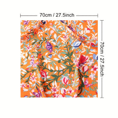 Boho Silk Neckerchief Bandana Women Head Wrap Scarf