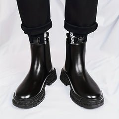 Men's Chelsea Boots Sculpted Sole Casual Walking Shoes