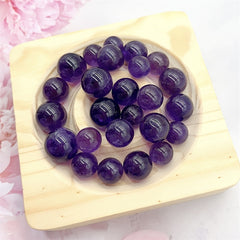 5pcs Amethyst Balls 10-14mm Natural Crystal Crafts