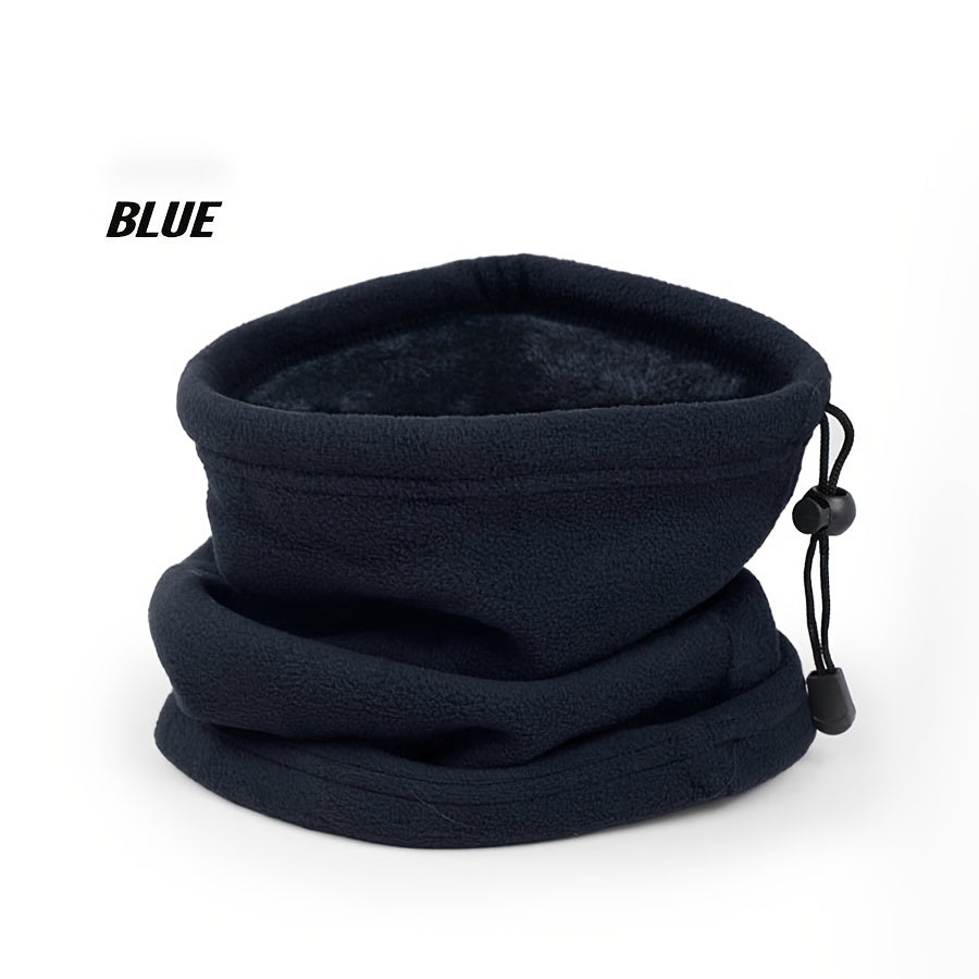 Men's Winter Thick Fleece Knit Neck Warmer for Outdoor Activities