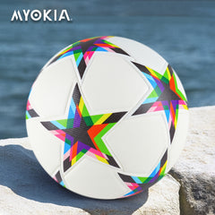 Size 4 Soccer Ball Needles Air Pump Indoor Outdoor Game