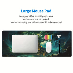Green Magical Tree Gaming Mouse Pad XL