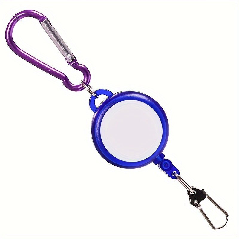 Functional Keychain Buckle Retractable Keychain Mountaineering Skiing Keyring