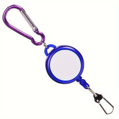 Functional Keychain Buckle Retractable Keychain Mountaineering Skiing Keyring