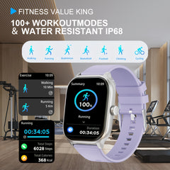 LAXASFIT 5 Smartwatch Fitness Tracker Call & Text Alerts 100 Sports Modes
