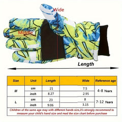 Winter Coldproof Skiing Gloves for Boys and Girls