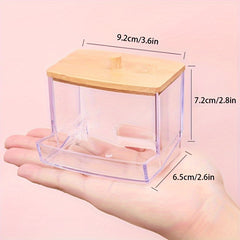 Makeup Cotton Pads Swab Storage Bin Cosmetics Organizer Box
