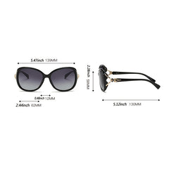 Ladies Classic Polarized Sunglasses Fox Head Outdoor Driving Sunglasses
