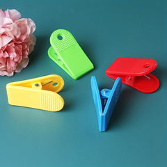 2pcs Macaron Plastic Shoe Clips, Rectangular Medium Clips, Mixed Colors