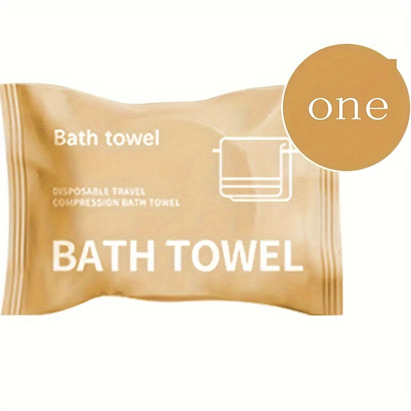 1pc Compressed Bath Towel Portable Absorbent Bath Towel for Travel