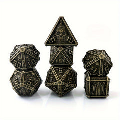 7pcs Wizard Skull Metal Dice Set for Board Game