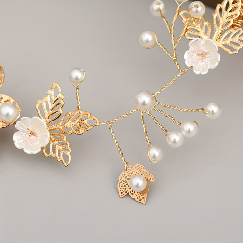 Faux Pearl Headband Bridal Hair Accessories