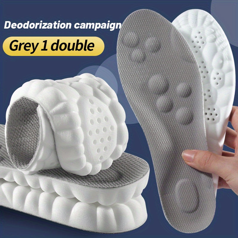 Latex Sport Insoles Soft High Elasticity Arch Support Running Insoles