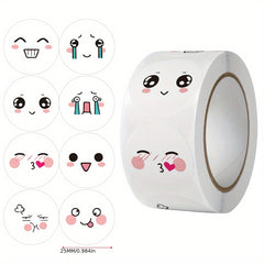 500pcs Funny Expression Toys Happy Face Stickers For Teachers & Kids