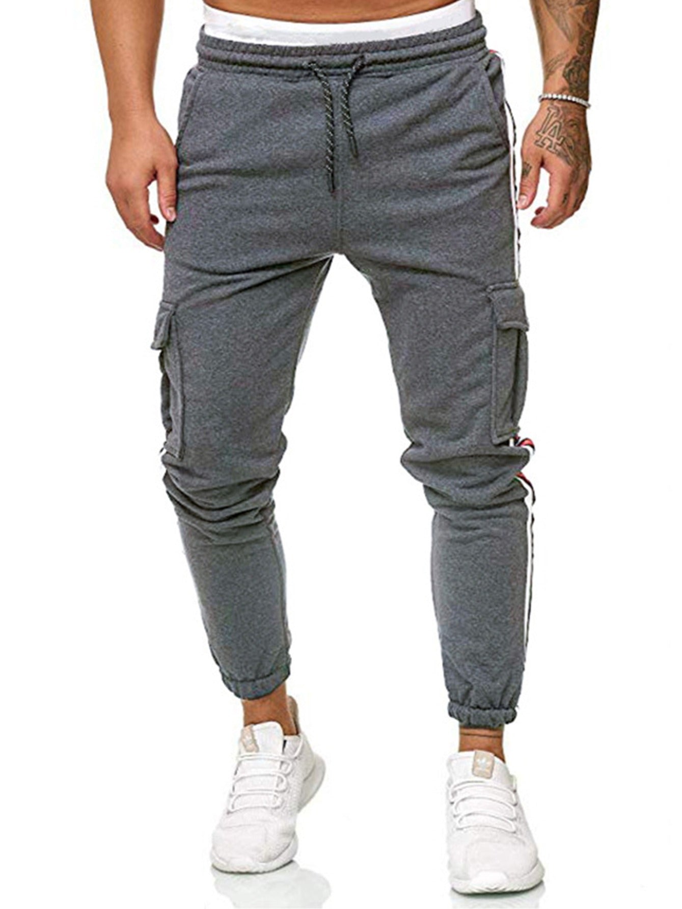 Men's Pocket Striped Sweatpants