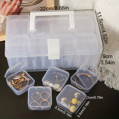 28pcs Handicraft Storage Box Portable Organizer Container Multifunctional Case