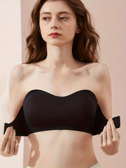 Front Buckle Push Up Bandeau Bra Women's Lingerie
