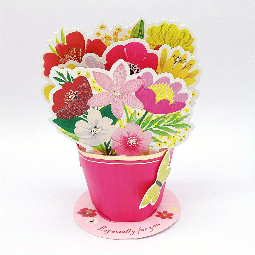 Mother's 3D Greeting Card Creative Gift Paper Carving Decoration Ornament