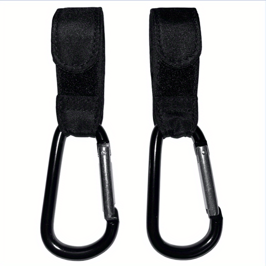 Anti Slip Leather Stroller Hook with Metal Snap for Bags