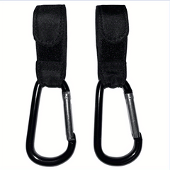 Anti Slip Leather Stroller Hook with Metal Snap for Bags