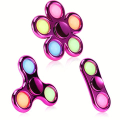 3 Pack Pop Fidget Spinner Adult Stress Relief Toy Goodie Bag Stuffers