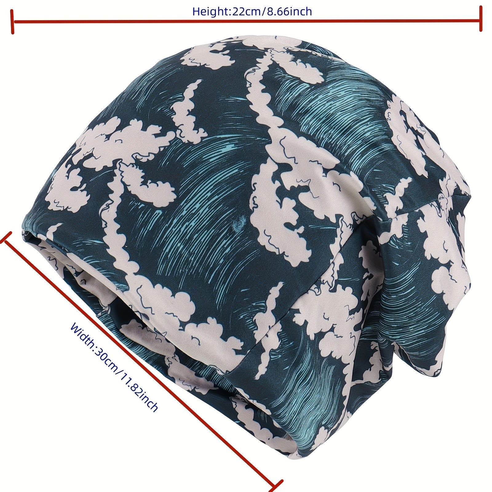 Boho Print Beanie Elastic Neck Gaiter Casual Skull Cap Unisex Hip Hop Chemo Hat