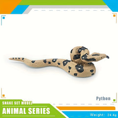 Realistic PVC Cactus Snake Toy Natural Habitat Educational Gift Kids Classroom