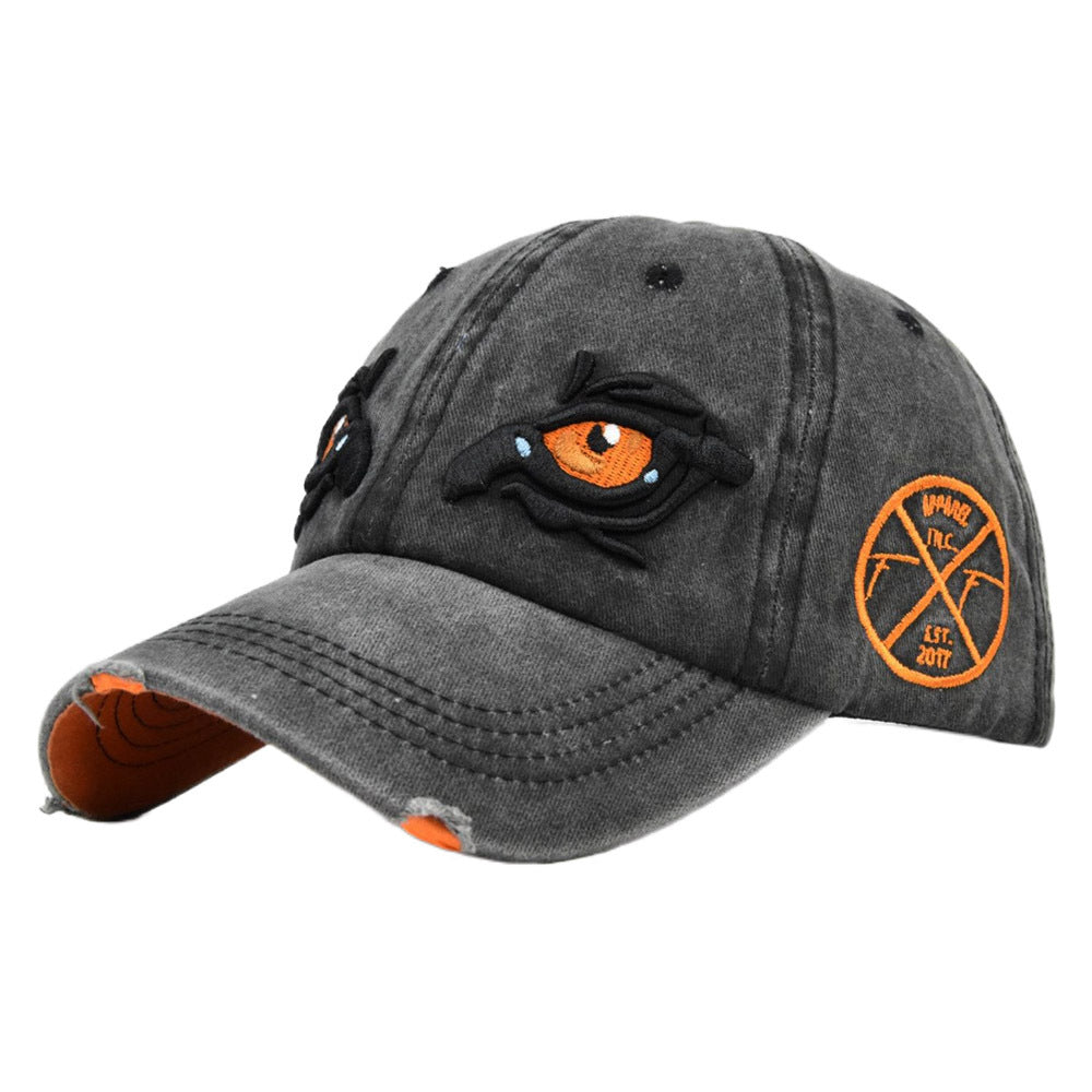 Washed Duck Cap Distressed Son Embroidery Baseball Cap