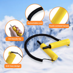 Retractable Ice Pick for Ice Fishing Safety - Winter Fishing Accessories