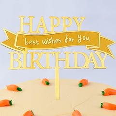 Happy Birthday Wishes For You Cake Decoration Banner