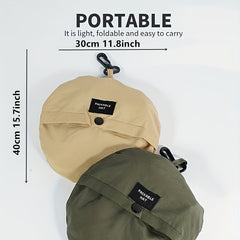 Foldable Portable Waterproof Quick-drying Polyester Hat