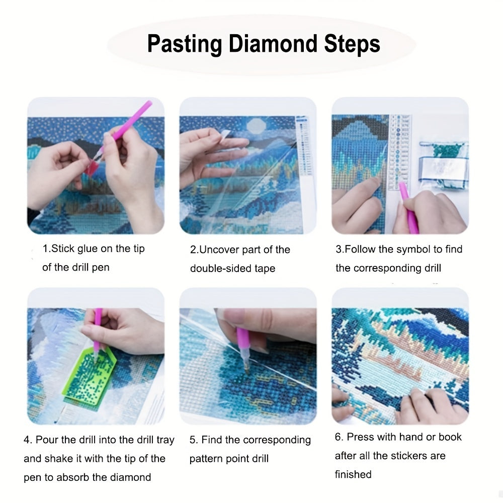 5D Diamond Art Painting Kit for Adults - Round Artificial Diamond Dots Paintings