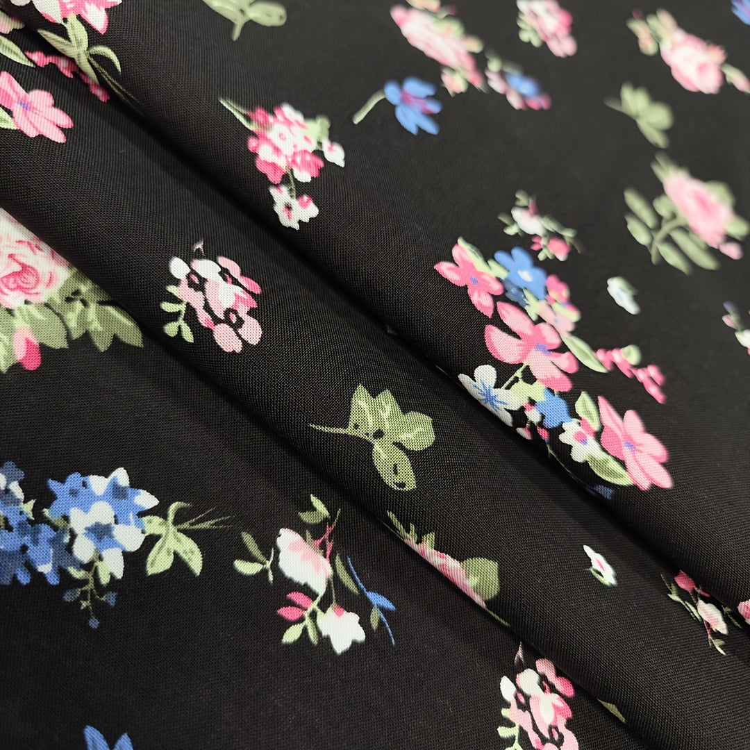 1pc Faux Cotton Fabric Diy Cloth Pants Dress Fabric 1yard Cut Size