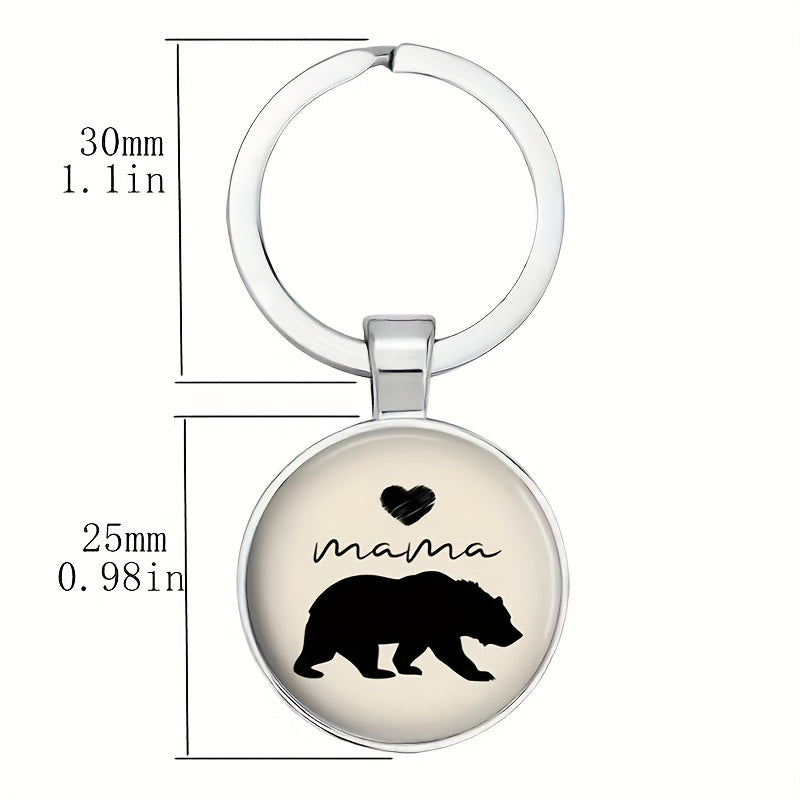 Vintage Bear Love Keychain Boys Bag Wallet Accessory