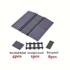 Building Block Train Track Assembly Toy - Track Accessories Set