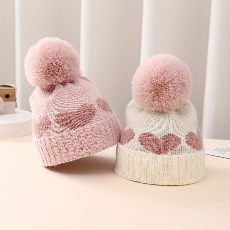 Thick Warm Toddler Knit Beanies Hat For Girls Boys Winter