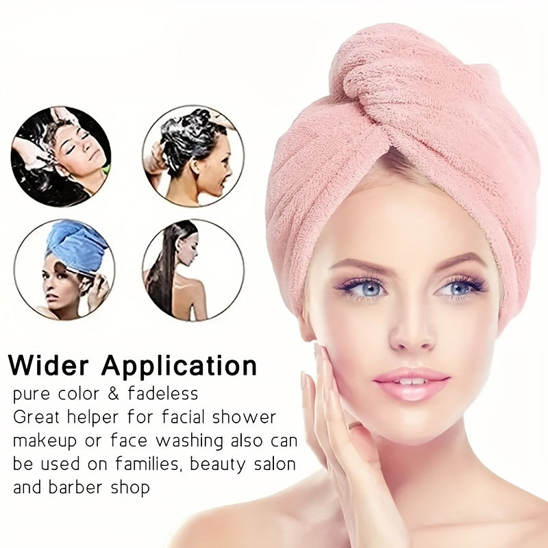 Coral Velvet Hair Towel Soft Hair Drying Cap