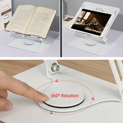 Laptop Stand Tablet Holder 360 Degree Rotation Anti Slip Adjustable Height Stand