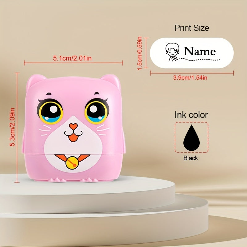 Kids Name Stamp Custom Seal Waterproof Washable Cartoon Name Stickers