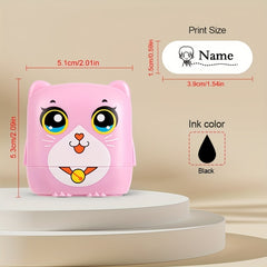 Kids Name Stamp Custom Seal Waterproof Washable Cartoon Name Stickers