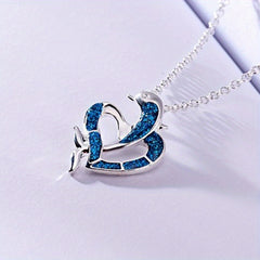 Girl's Love Dolphin Necklace Pendant Fairy Necklace Pendant Jewelry