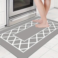 Stylish Kitchen Rug Set Non Skid Absorbent Runner Rugs for Sink & Decor