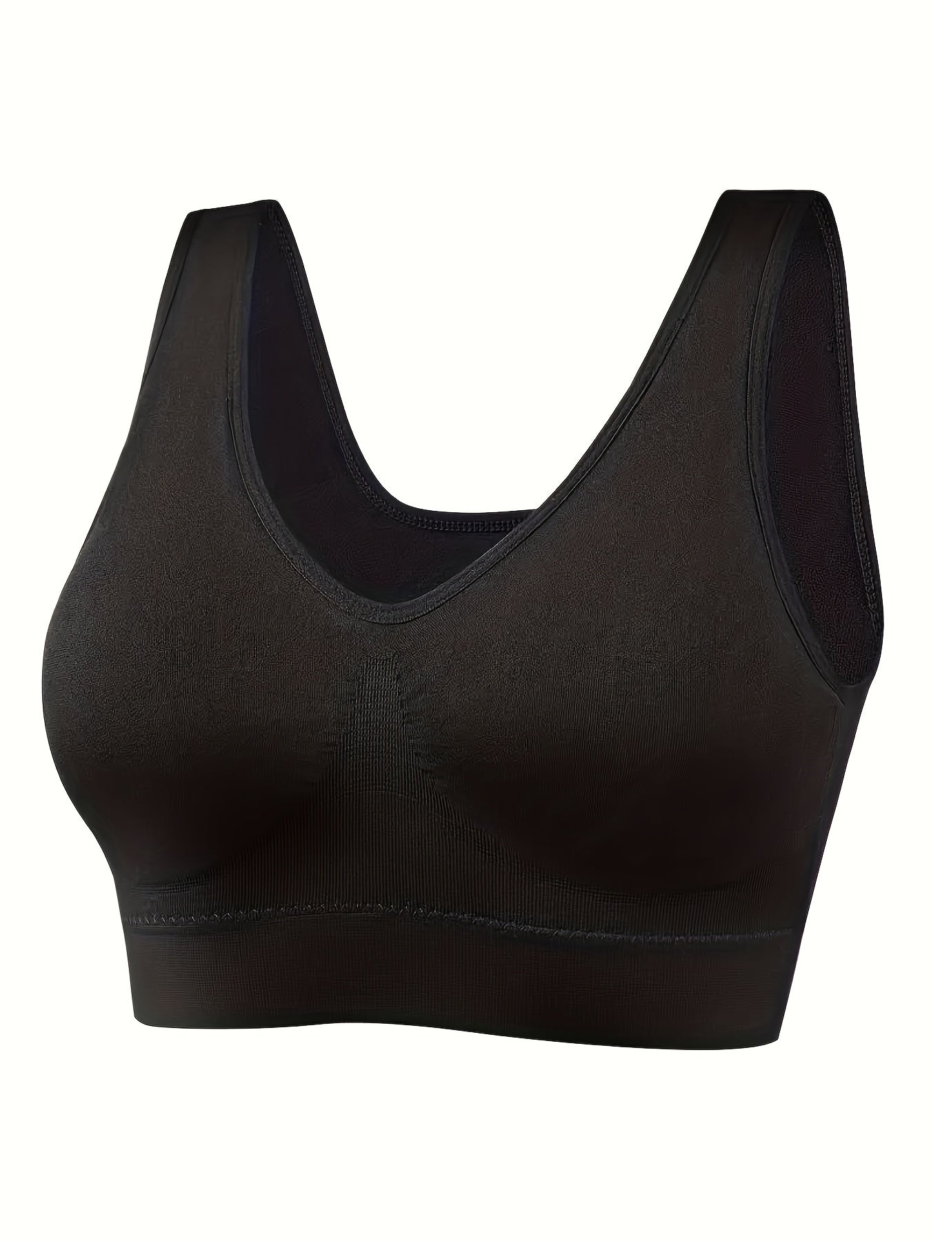4pcs Seamless Wireless Sports Bras Comfy & Breathable