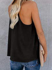 V Neck Cami Top Solid Casual Top For Spring & Summer Women's Clothing