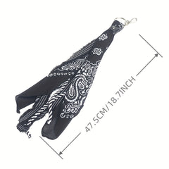 Retro Paisley & Floral Hip Hop Style Square Scarf for Men