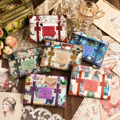60pcs Retro Box Message Notepad Journal Collage Paper Dreams & Fantasy Series