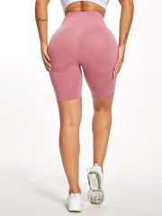 4 Pcs Seamless Butt lifting Shorts Stretchy Fitness Workout Gym Shorts